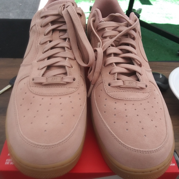 Nike Other - AF 1 mens 13 Pink Gum Sude